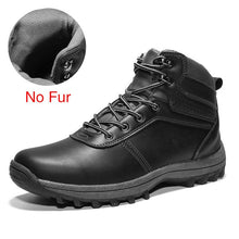 Load image into Gallery viewer, DEKABR Winter Warm Men Boots Split Genuine Leather Fur Plus Men Snow Boots Handmade Waterproof Working Ankle Boots Top Men Shoes