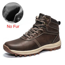 Load image into Gallery viewer, DEKABR Winter Warm Men Boots Split Genuine Leather Fur Plus Men Snow Boots Handmade Waterproof Working Ankle Boots Top Men Shoes