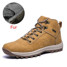 Load image into Gallery viewer, DEKABR Winter Warm Men Boots Split Genuine Leather Fur Plus Men Snow Boots Handmade Waterproof Working Ankle Boots Top Men Shoes