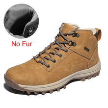 Load image into Gallery viewer, DEKABR Winter Warm Men Boots Split Genuine Leather Fur Plus Men Snow Boots Handmade Waterproof Working Ankle Boots Top Men Shoes